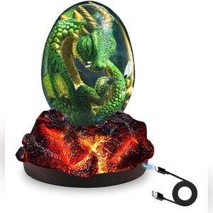 Dragon Egg Reptile Terrarium Light‎ - Green and Red